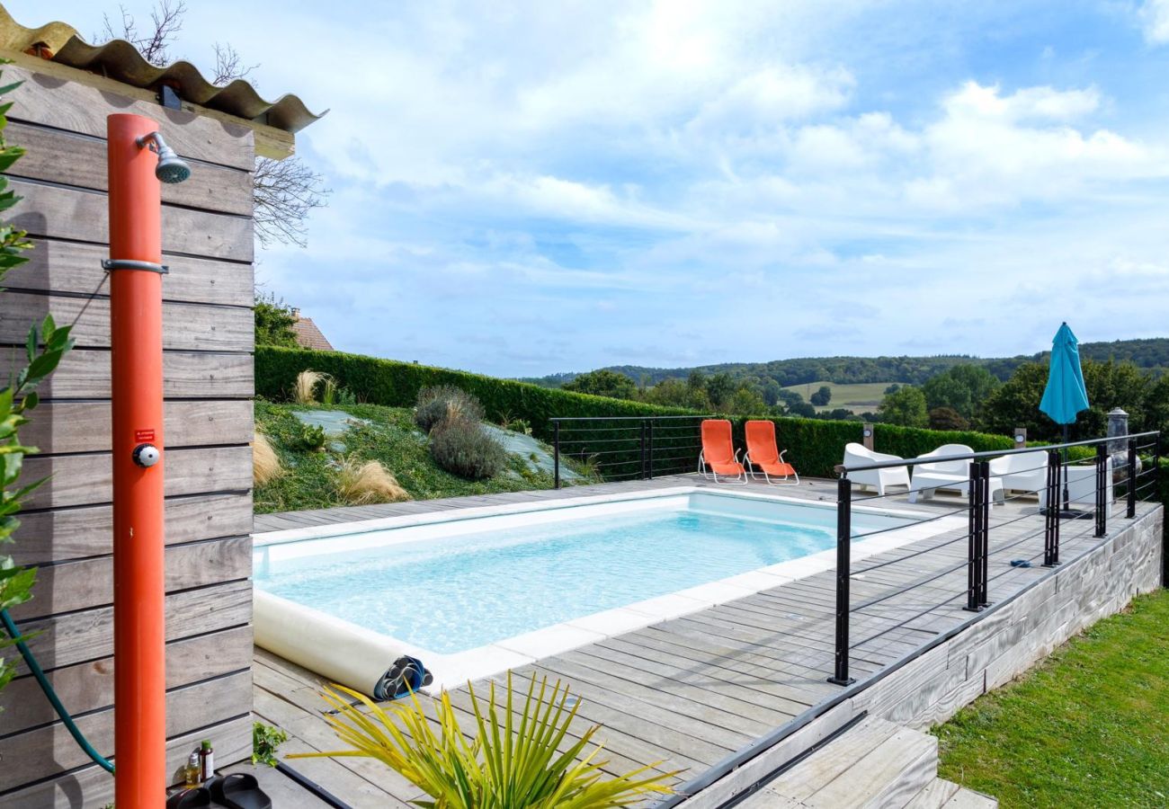 House in Martin-Eglise - LE PETIT PARADIS tout confort avec piscine extérie