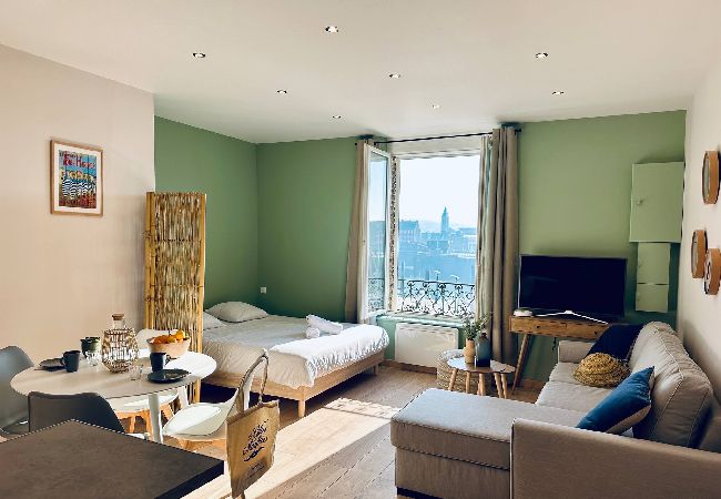 Studio à Dieppe - PAILLOTE Dieppoise Dieppe vue port exceptionnelle