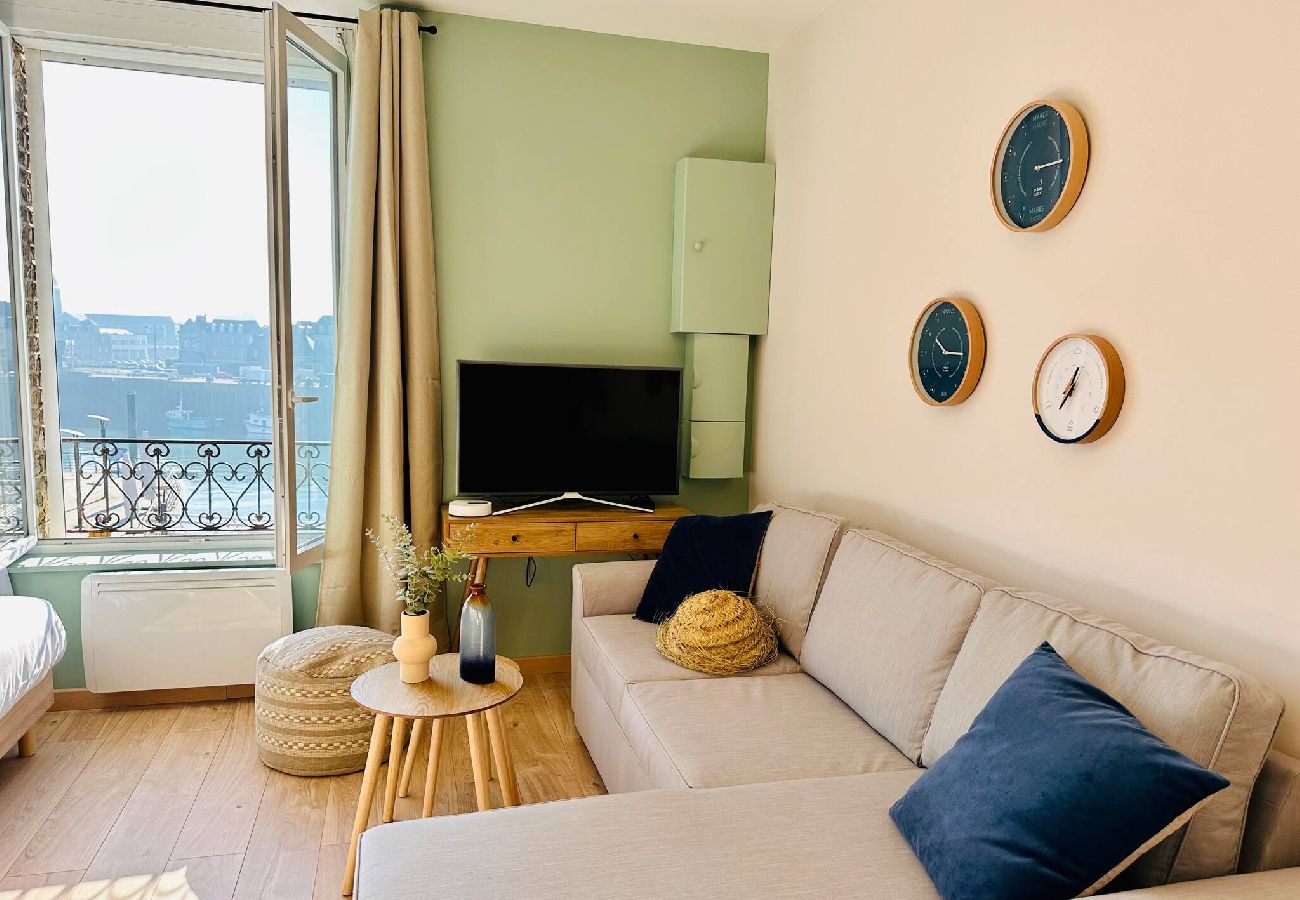 Studio à Dieppe - PAILLOTE Dieppoise Dieppe vue port exceptionnelle