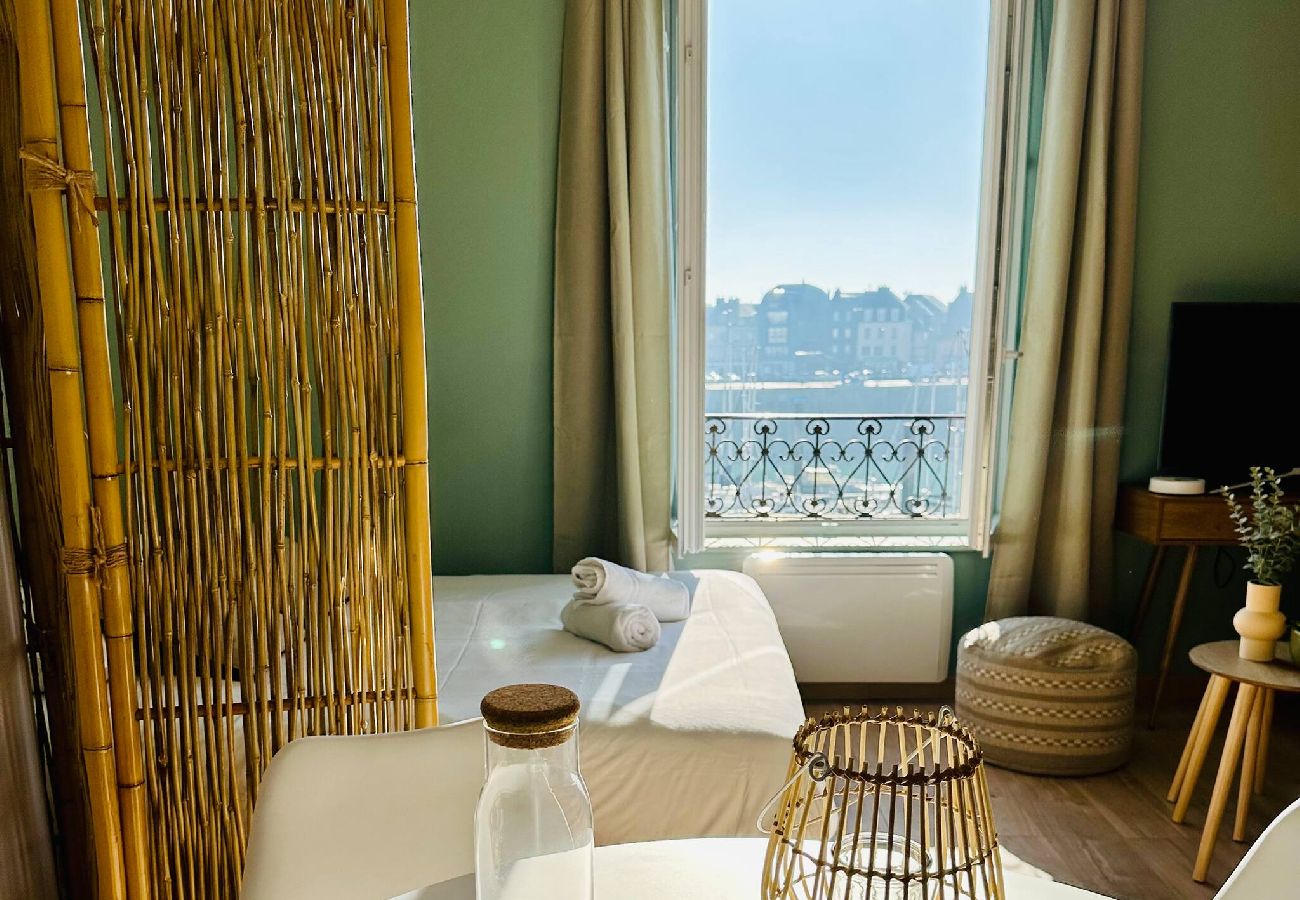 Studio à Dieppe - PAILLOTE Dieppoise Dieppe vue port exceptionnelle