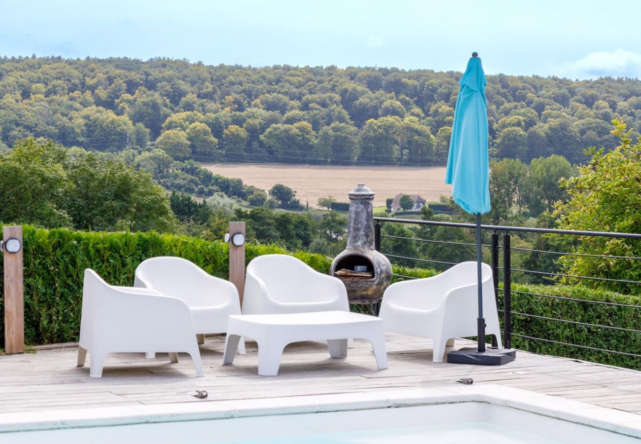 Maison à Martin-Eglise - LE PETIT PARADIS tout confort avec piscine extérie